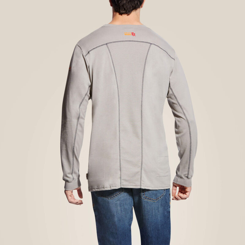 Mns FR AC LS Crew T-shirt - Silver Fox