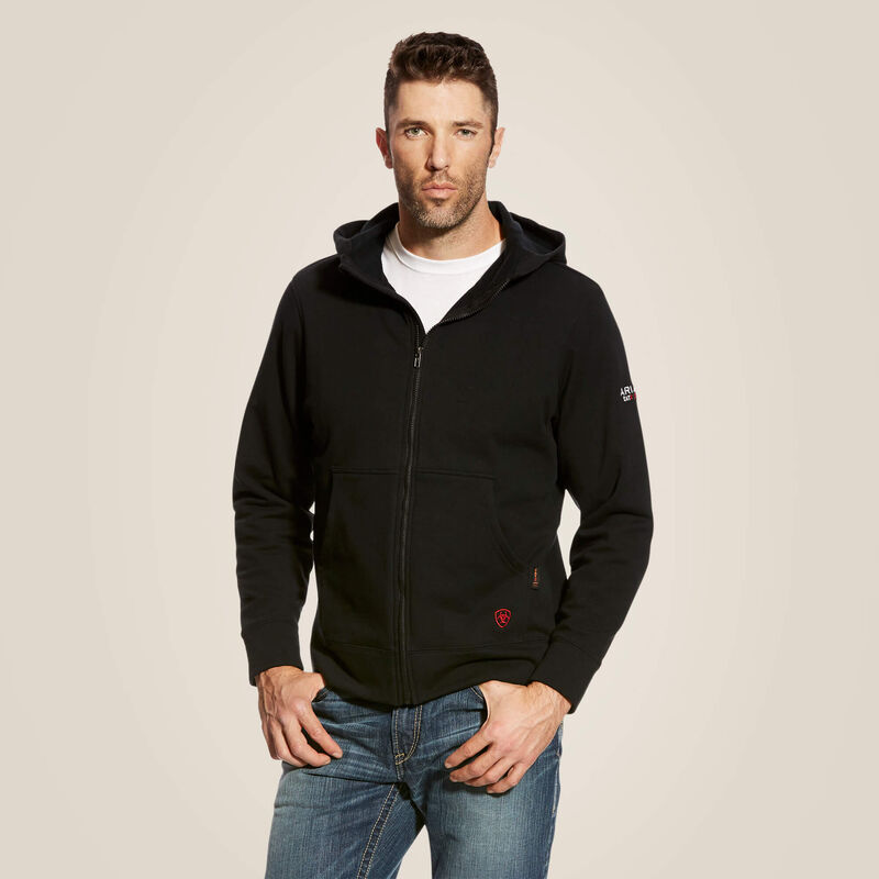 FR Durastrech Full Zip Hoodie - Black