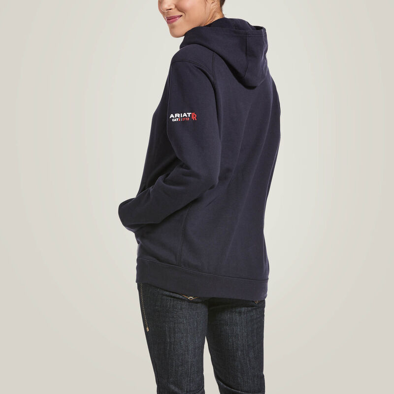Wmns FR Rev Pull Over Hoodie Navy