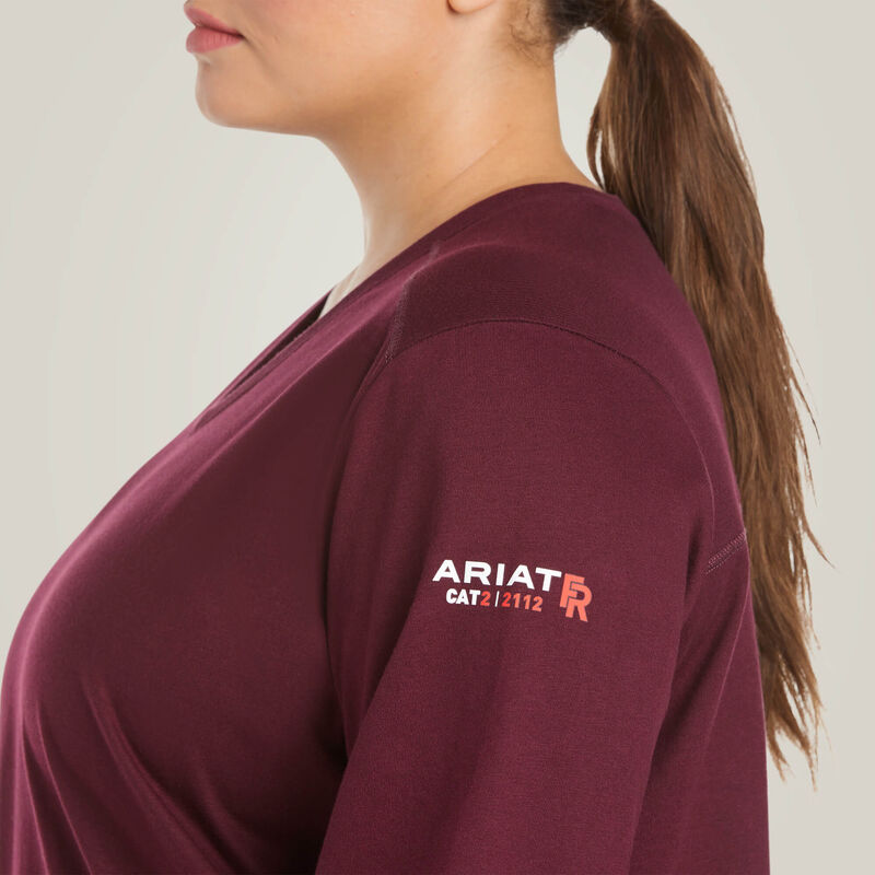 Women's FR AC Crew LS Top - Malbec