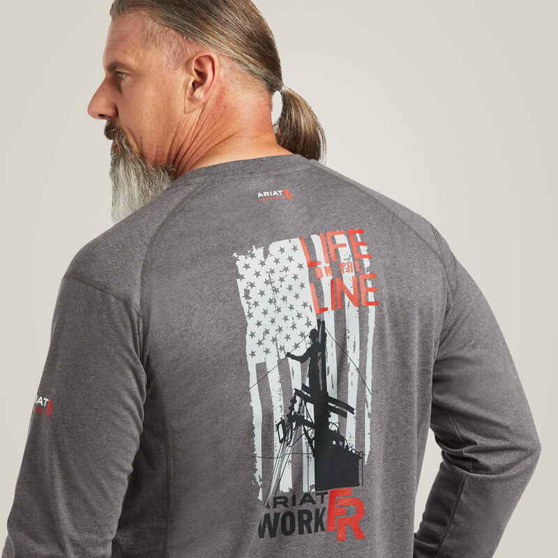 FR Air Life On The Line Graphic LS T-shirt