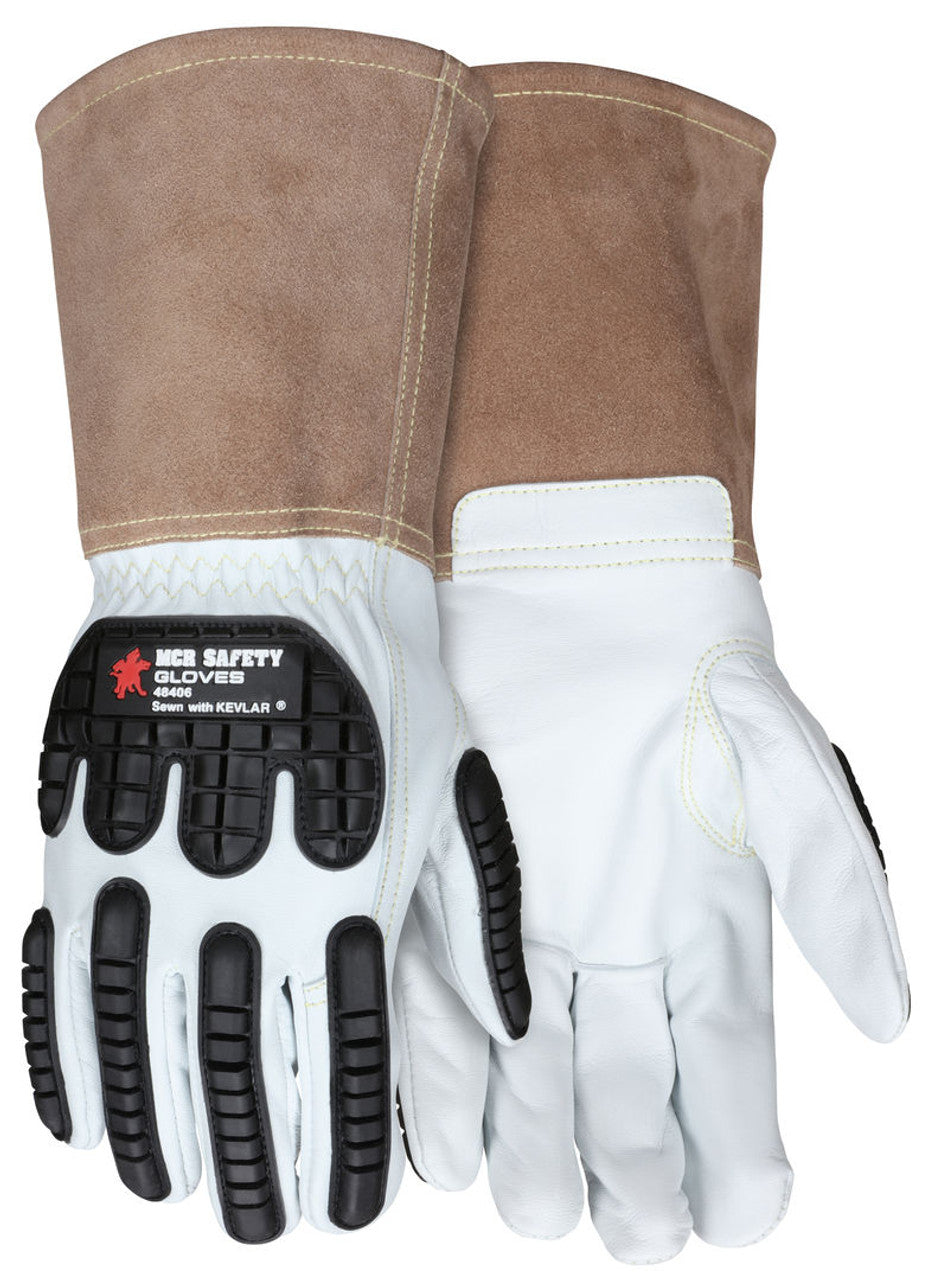 Goatskin Leather Welding Gloves w/Impact