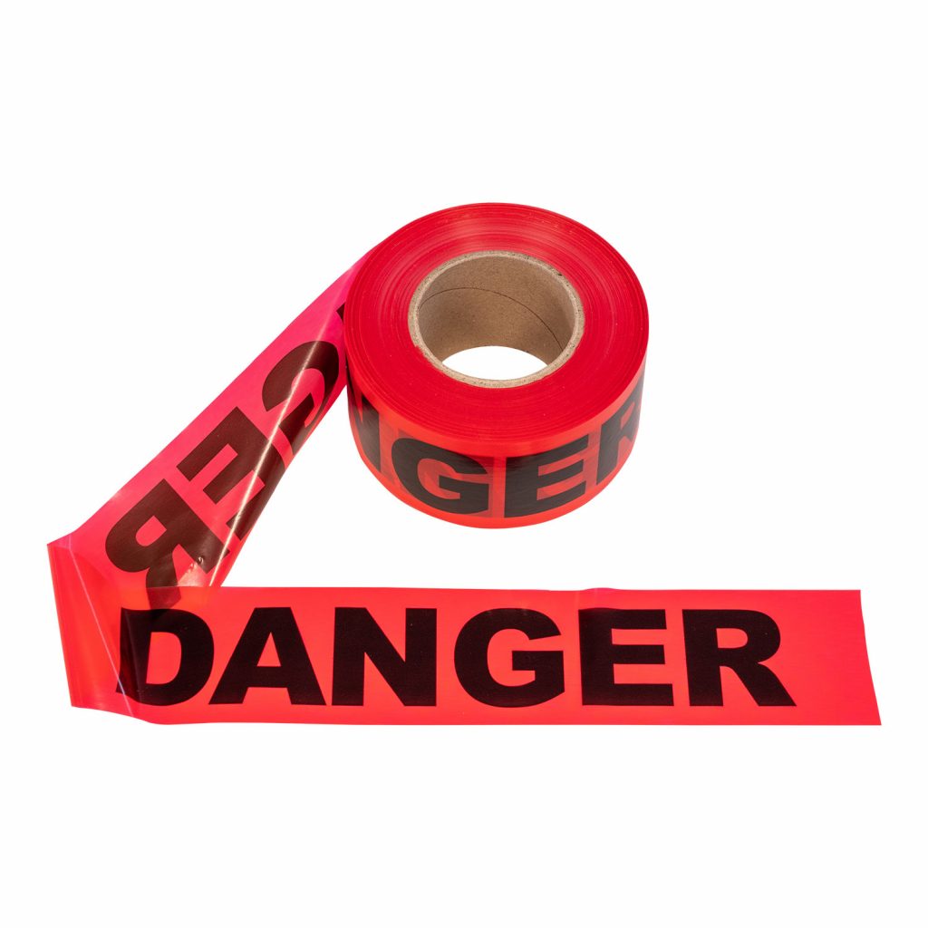 Danger Tape Plastic 3" X1000'