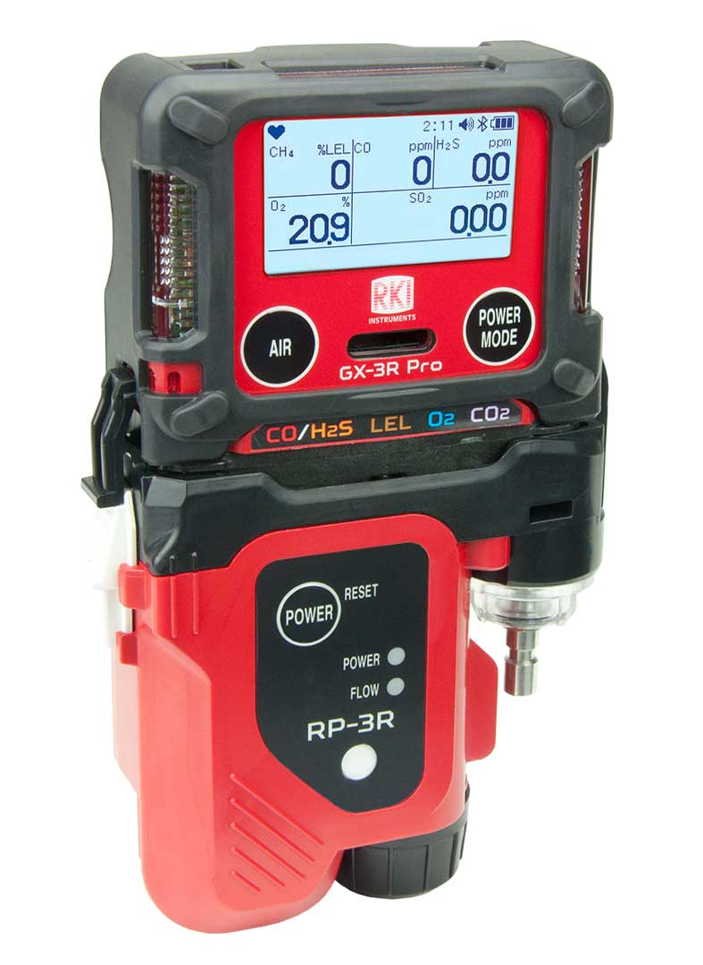 RKI RP-3R pump with 10' hose, 10' probe, tapered red nozzle for GX-3R