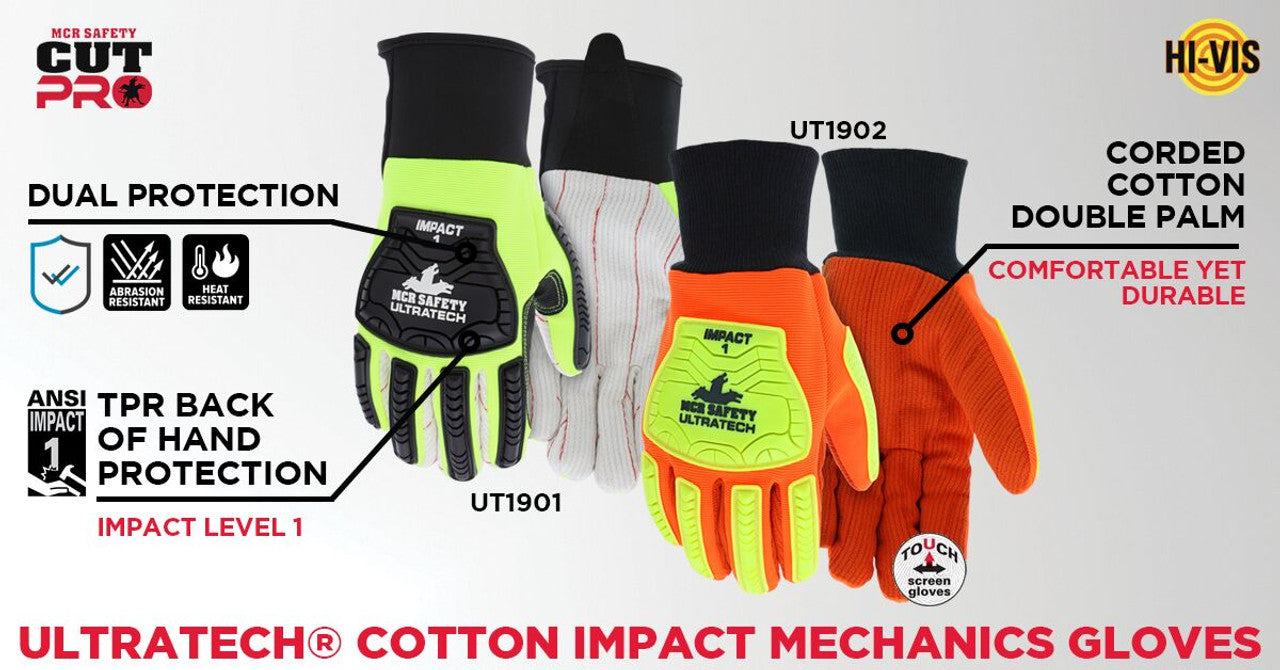 UtlraTech Impact Orange Cotton Cord Palm - Dozen
