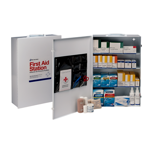 First Aid Metal Cabinet 4 Shelf 762 Pieces