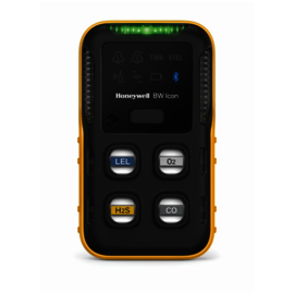 Honeywell BW Icon Multi Gas Monitor Yellow/blk CO, H2S, O2, LEL IR, SO2