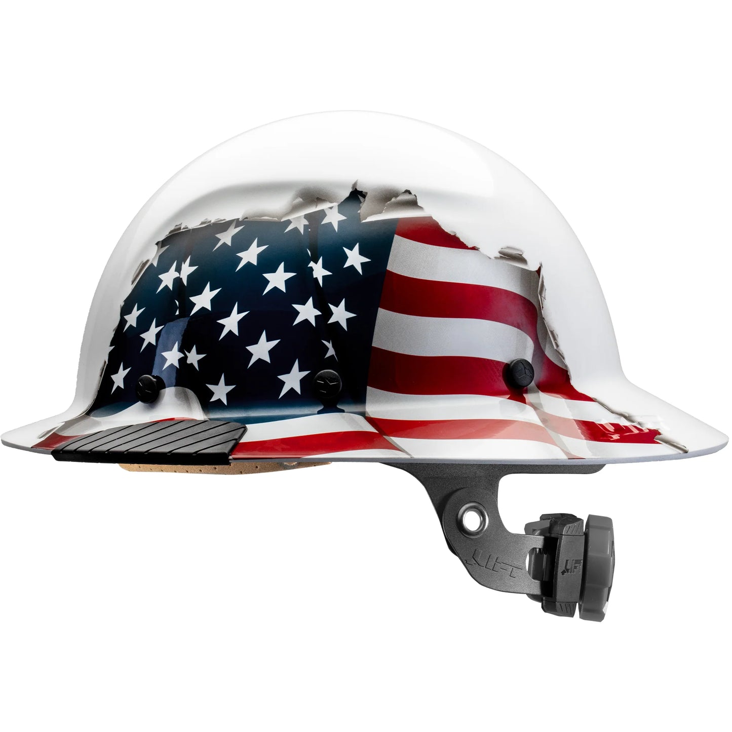 DAX Fiber Resin Full Brim Hard Hat (American Flag)