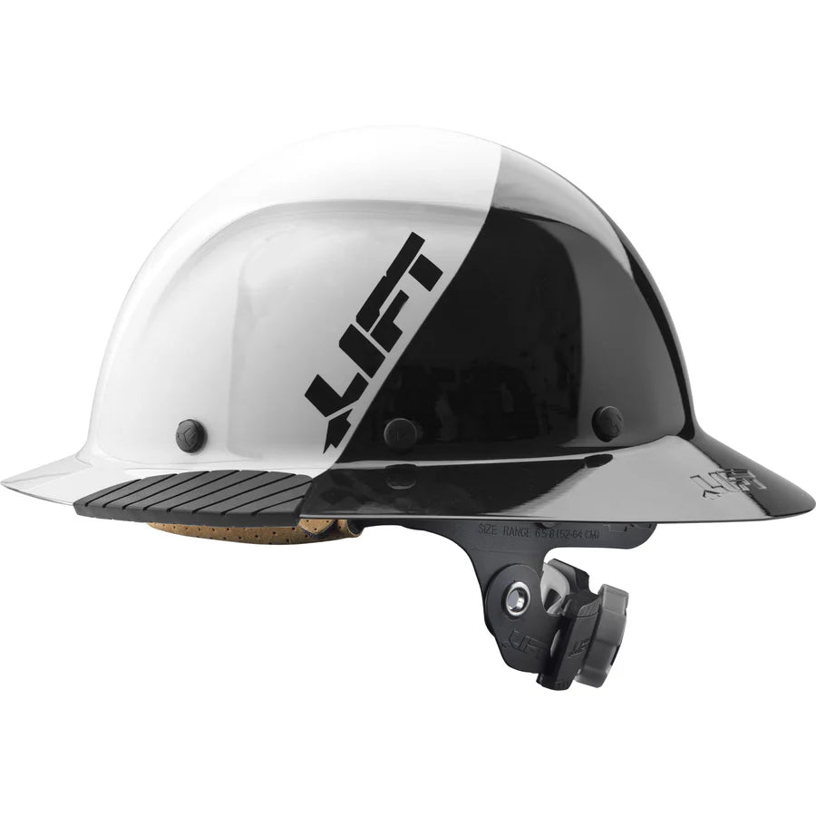 DAX Fiber Reinforced Full Brim 50/50 Gloss white/black