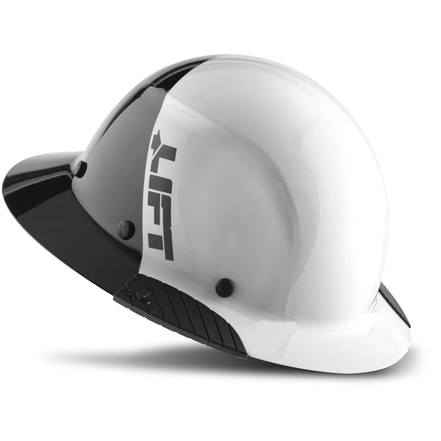 DAX Fiber Reinforced Full Brim 50/50 Gloss white/black