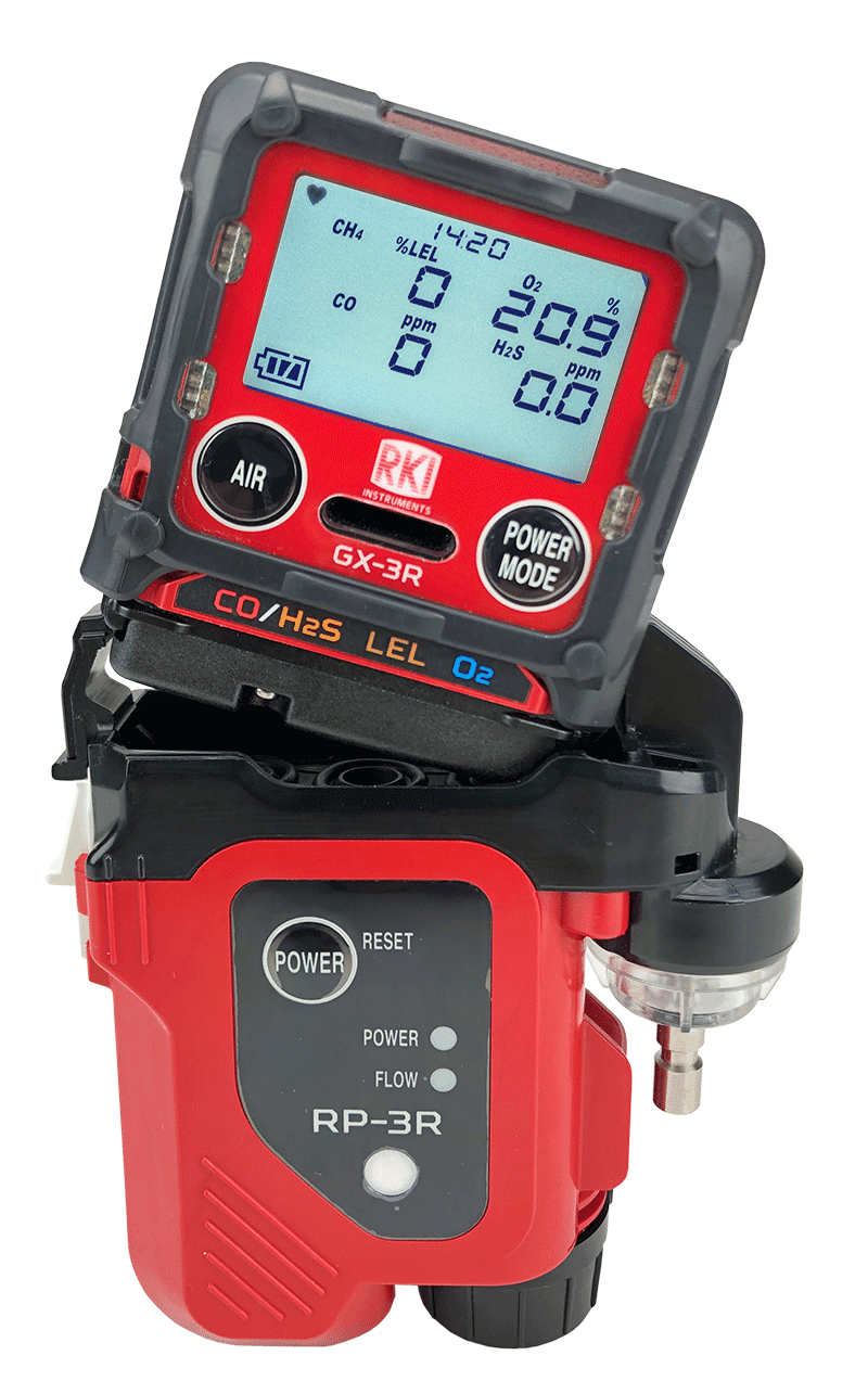 RKI RP-3R pump with 10' hose, 10' probe, tapered red nozzle for GX-3R