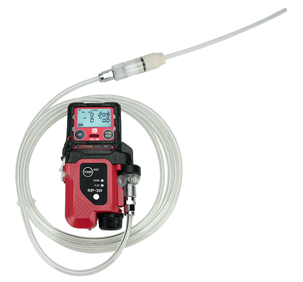 RKI RP-3R pump with 10' hose, 10' probe, tapered red nozzle for GX-3R