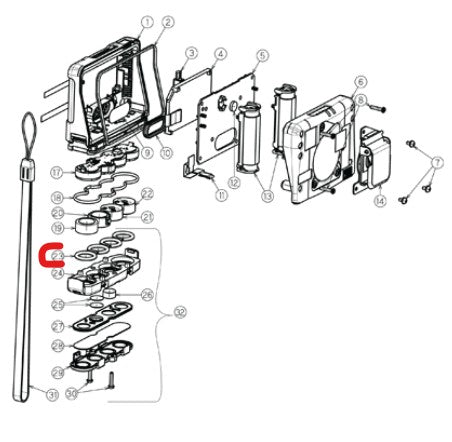 Sensor Chamber Gasket for Sensor Retainer - GX-2009