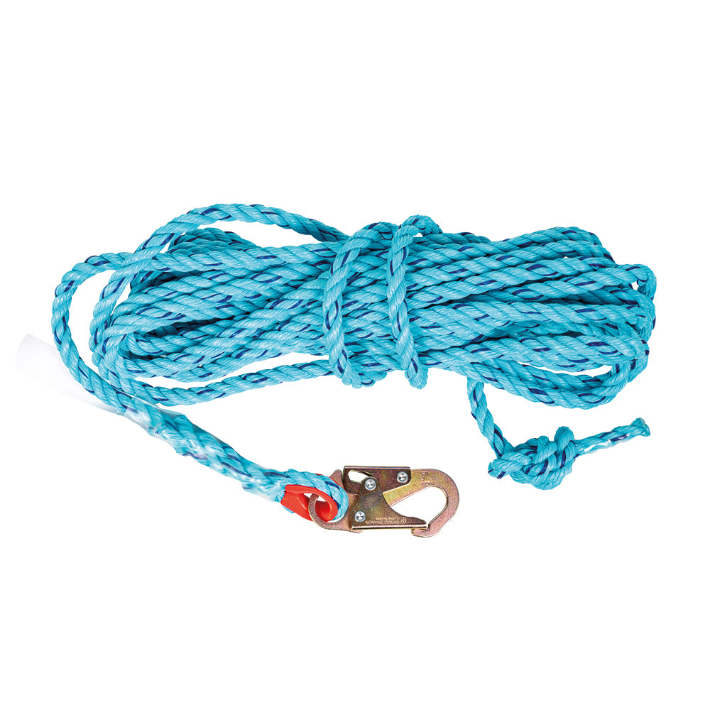 Lifeline rope 1 snap hook 50'