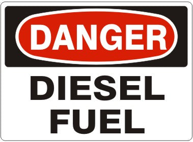 Diesel Fuel vinyl sticker 7x10