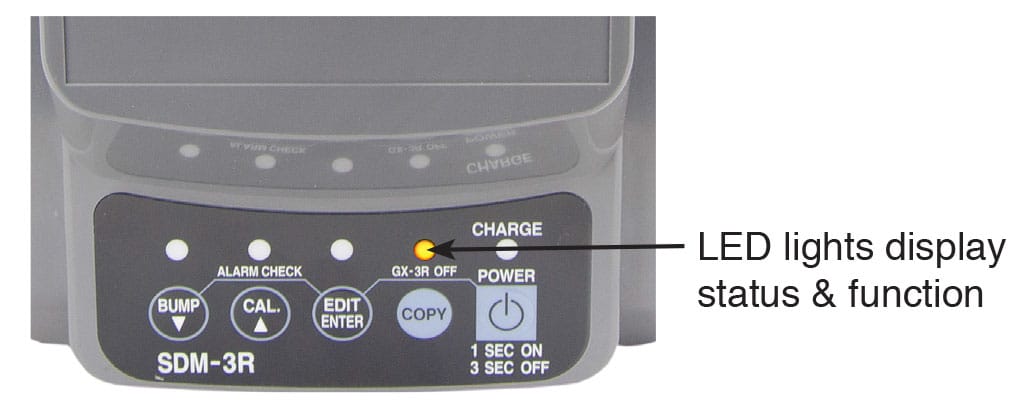 RKI SDM-3R Calibration/Docking Station w/filter/AC adapter/exhaust & sample tubes/flash drive/USB & LAN Cables