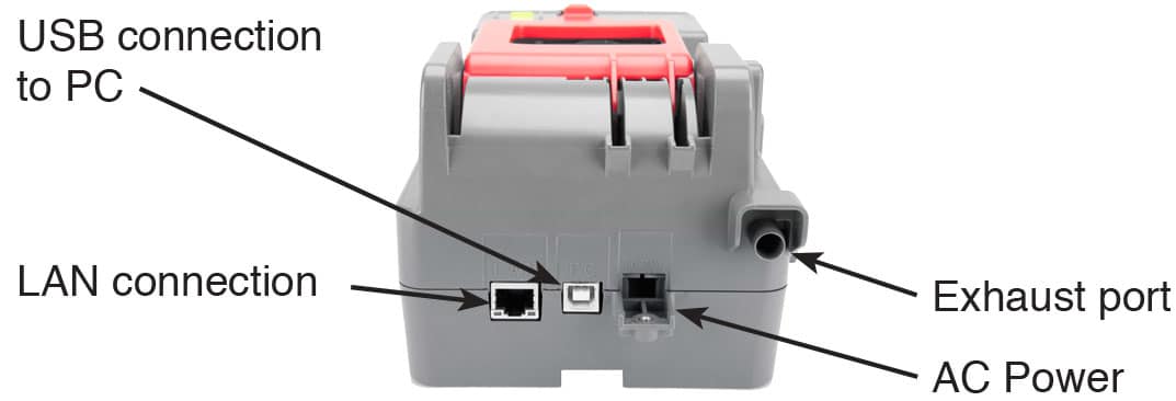 RKI SDM-3R Calibration/Docking Station w/filter/AC adapter/exhaust & sample tubes/flash drive/USB & LAN Cables