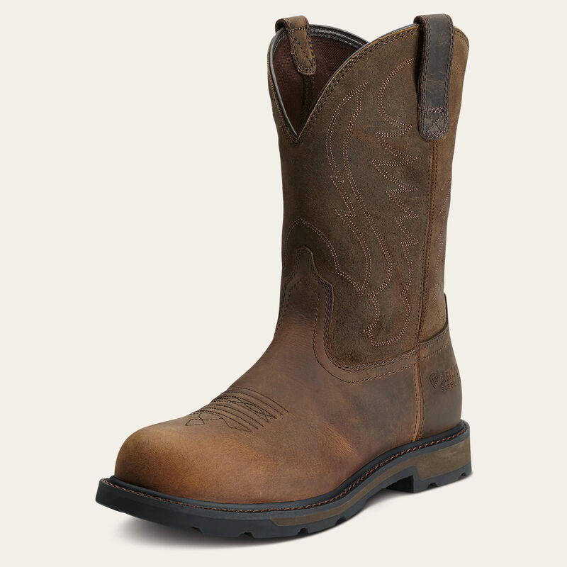 Groundbreaker Pull-on Steel Toe - Brown