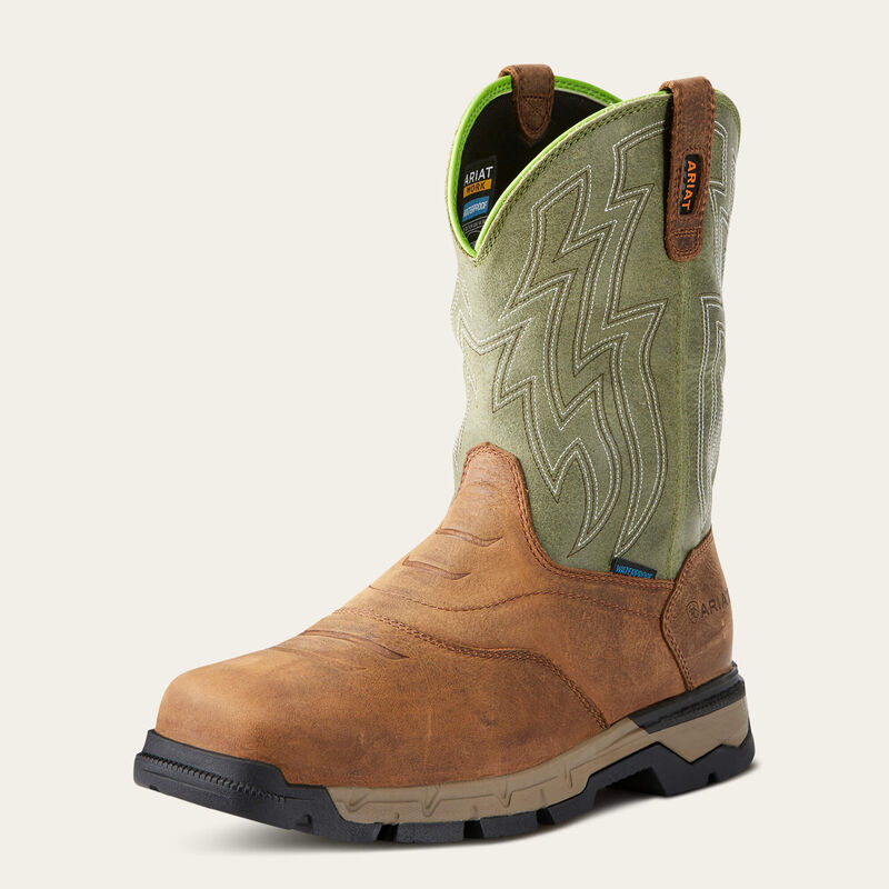 Rebar Flex Western Waterproof Composite Toe Work Boot - Rye Brown