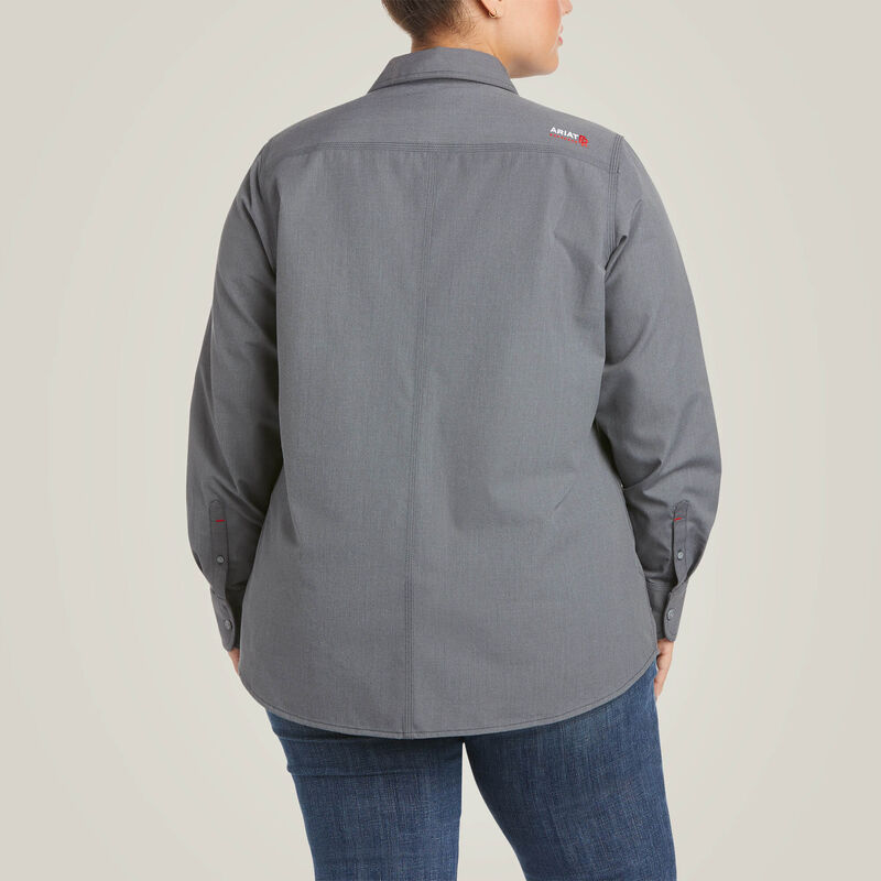 FR Women's Featherlight LS Workshirt - Gunmetal