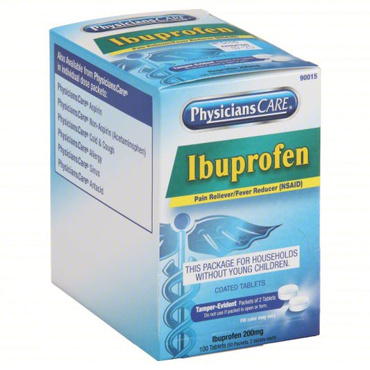 Physicians Care Ibuprofen 50 Bubble packets - box of 100 tablets