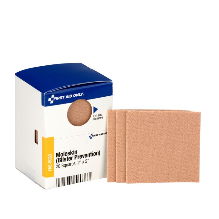 2" x 2" Moleskin Bandage 20/bx