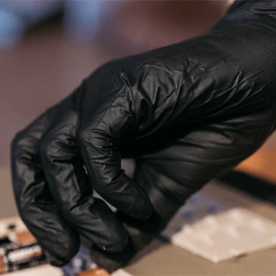 Gloveworks Black Nitrile PF Ind 5 mil Gloves