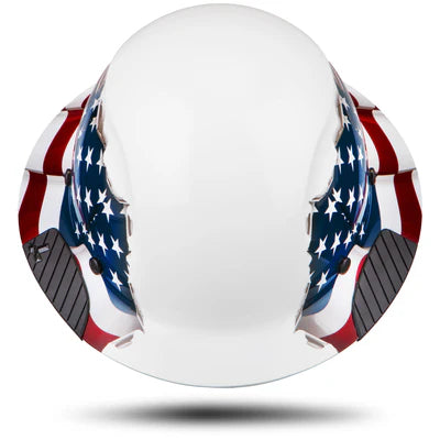 DAX Fiber Resin Full Brim Hard Hat (American Flag)