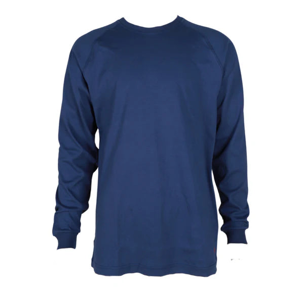 Forge Fr Men's Graphic Printed Ink Blue Long Sleeve T-shirt