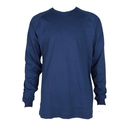 Forge Fr Men's Graphic Printed Ink Blue Long Sleeve T-shirt
