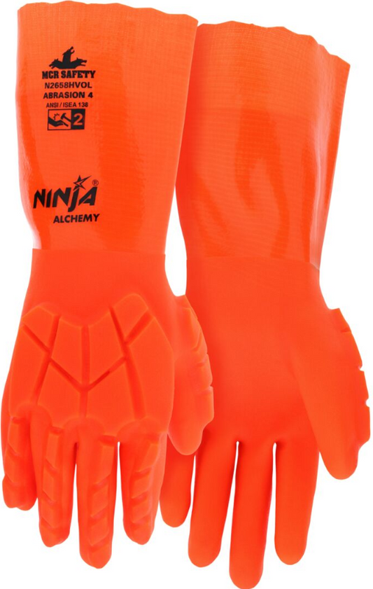 Ninja Alchemy Work Glove Impact 2 High Viz Orange