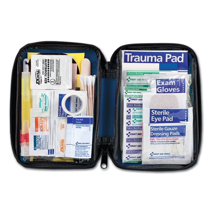 Vehicle First Aid Kit - 104 Piece Fabric Case