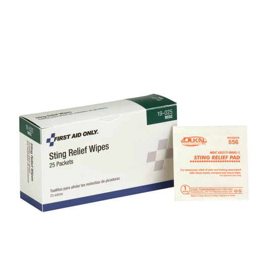 Sting Relief Wipes - 25/box